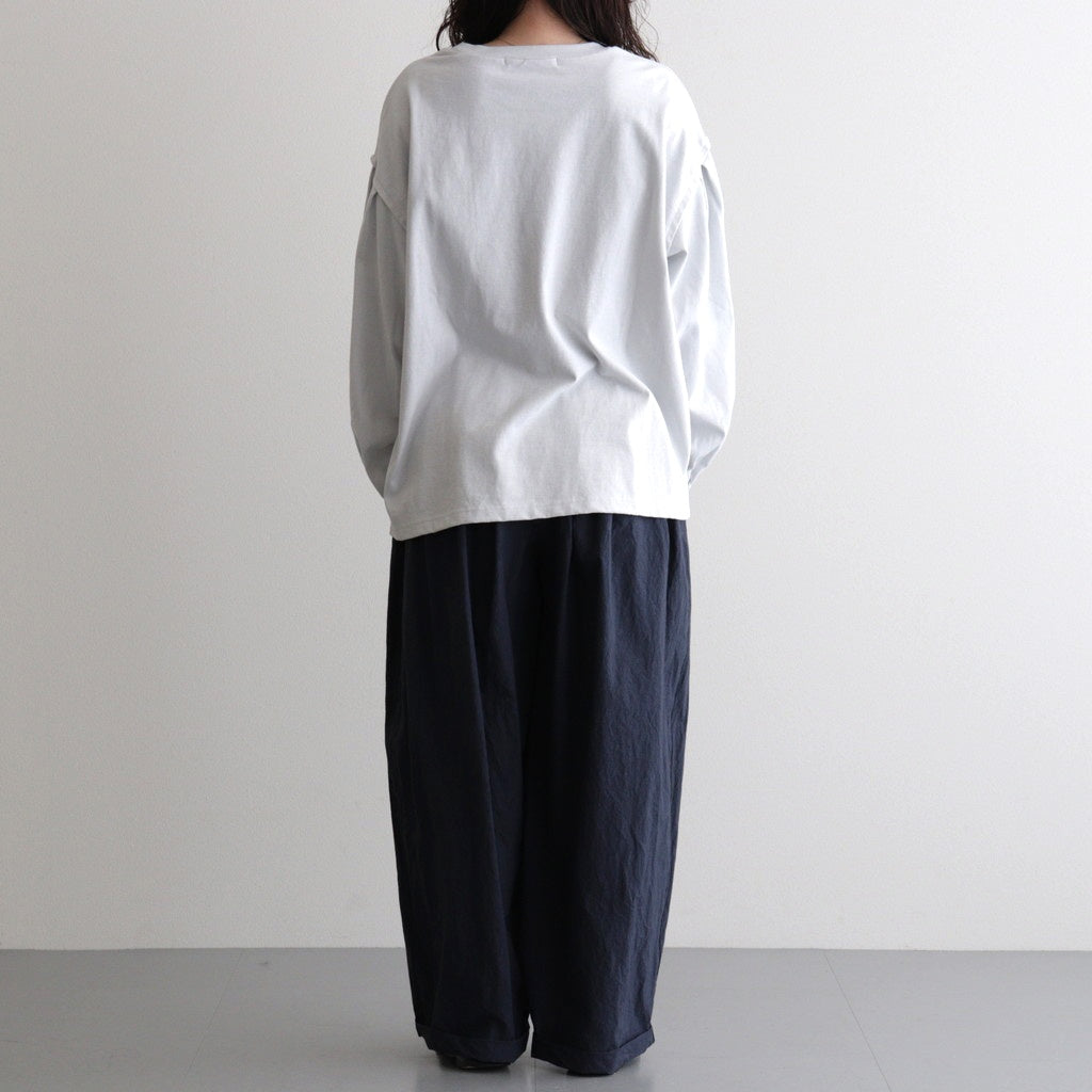 アメリカンコットン天竺 ボリュームスリーブPO #005 グレー [US260CT013]