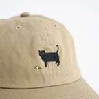 BLACK CAT CAP #TWILL BEIGE [TMBA-117H]