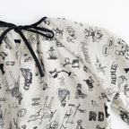 GRAFFITI GATHER SMOCK #Flax [no.7956]