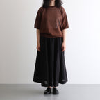 Jenner Linen Knit Crew #D.brown [A232251TK765]