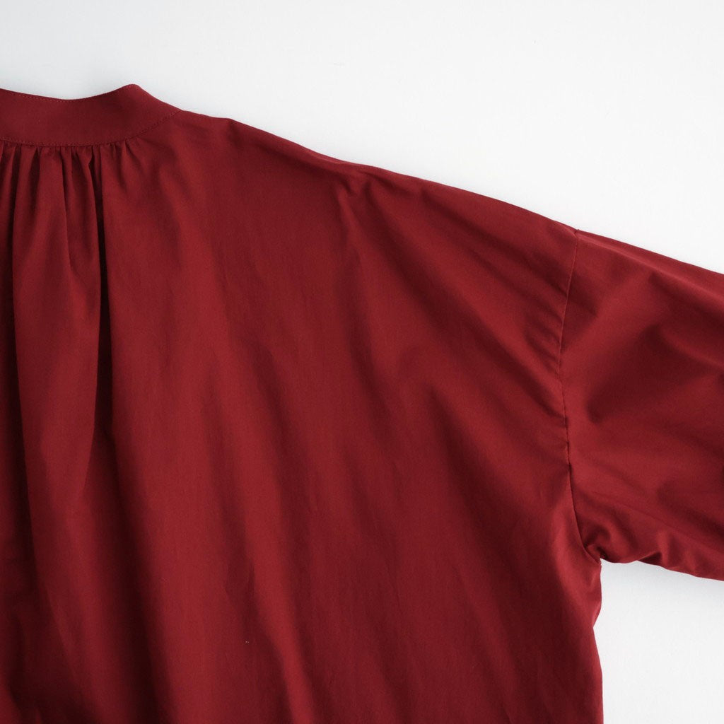 沈黙の音色 Flared blouse #Bordeaux [26F-SH001-CL]