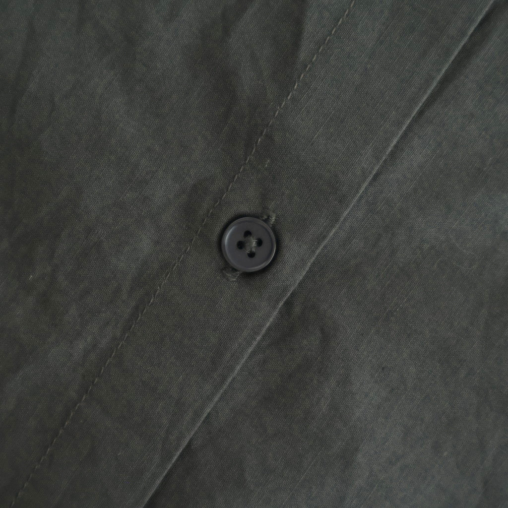 40s POPLIN PLAIN HEM FRILL BACK OPENING SMOCK #9700 GREY [NSL25543]