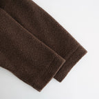RECYCLE BOA WOOL DOUBLE OVER COAT #8500 MOCHA.BROWN [JNMDS2451]