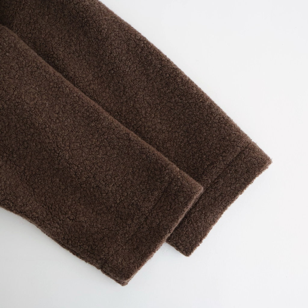 RECYCLE BOA WOOL DOUBLE OVER COAT #8500 MOCHA.BROWN [JNMDS2451]