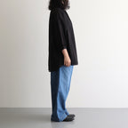 半透明の沈黙 Flare blouse #Black [TLF-225-sh009-cdv]