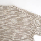 linen & silk melange slub yarn P/O #cream melange [WXSP-UW101]