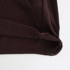 high twist cotton sheer jersey turtle-neck Tee #dark brown [WVFL-UW104]