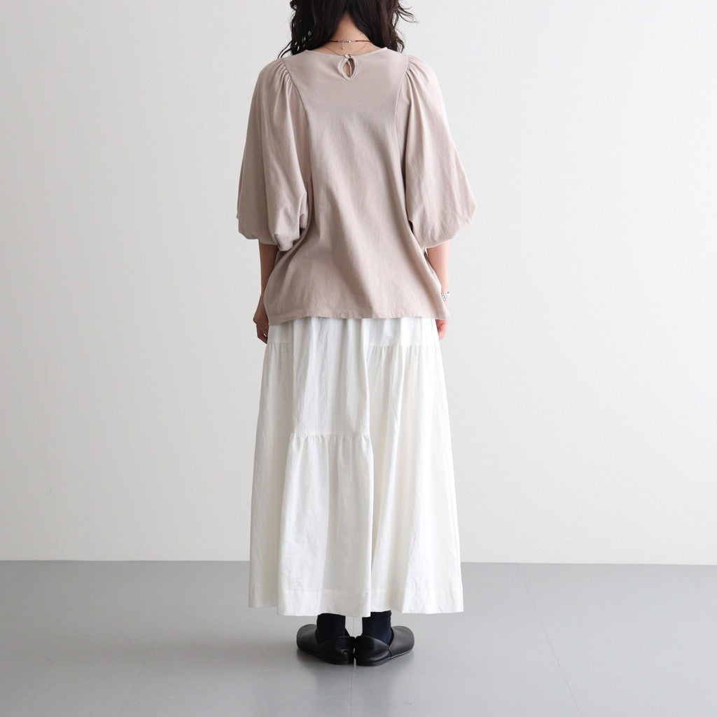 芽：パフスリーブプルオーバー #ash rose [13262-04107]