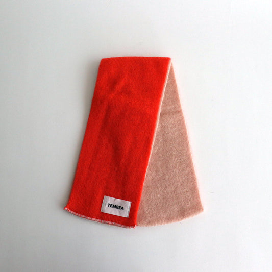 MUFFLER MOHAIR #PINK/ORANGE [TMB-GNT5]