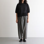 輝かしい影 Elastic waist wrap pants #Gray [TLF-225-pa004-em]