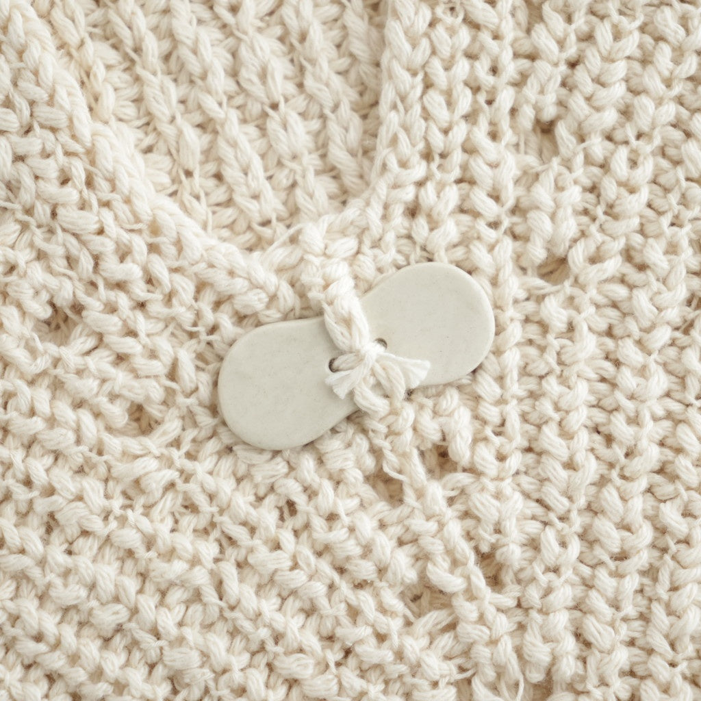 Slub bubble Vest #Ecru [Oni063]