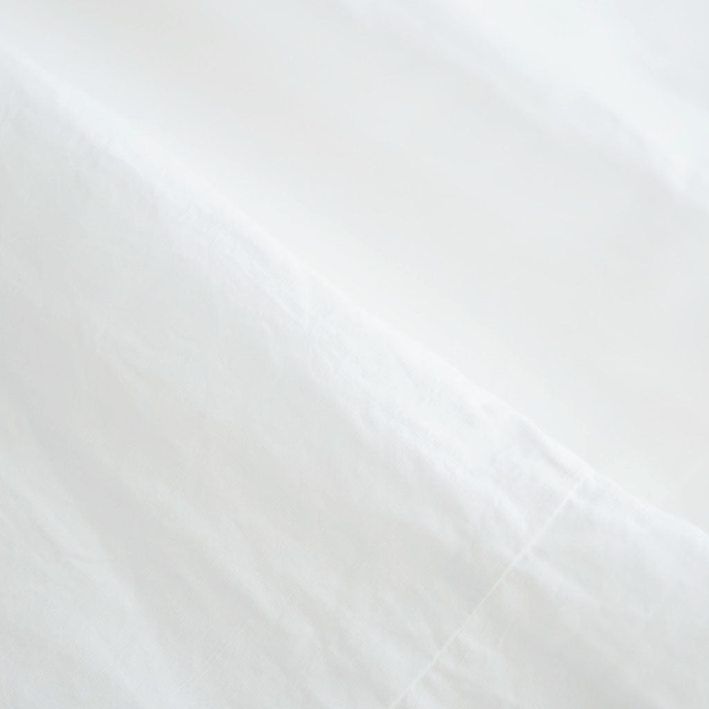 乾いた庭：ヘムレースオーバーシャツ #white [13261-05207]