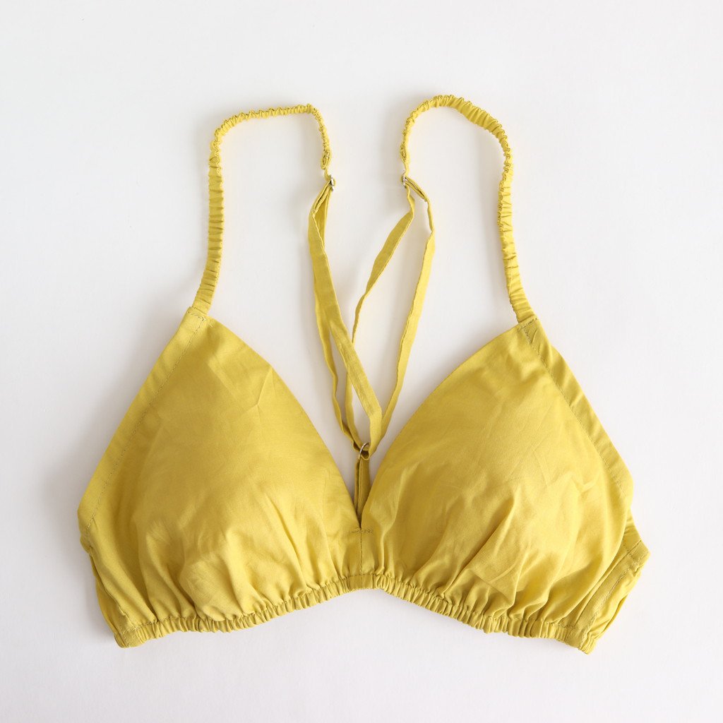 BRA #NO.04 MUSTARD YELLOW