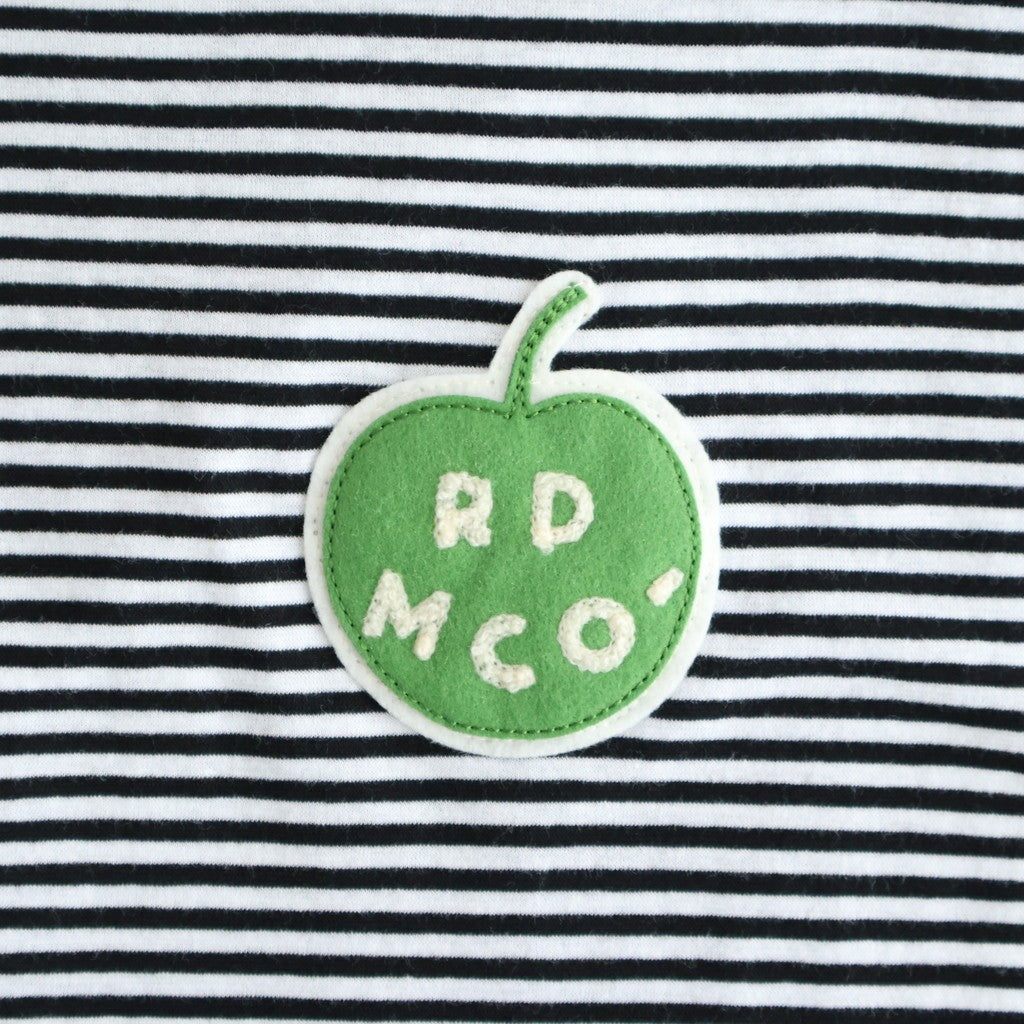 G.B. DROP T SHIRT W/ APPLE PATCH #Black Thin [no.8038]