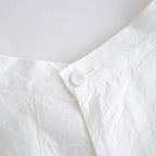 乾いた庭：ヘムレースオーバーシャツ #white [13261-05207]