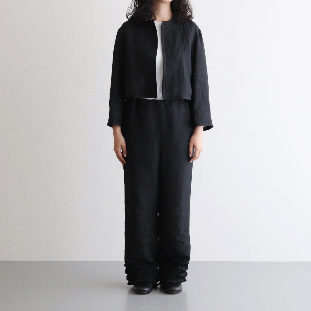 FRILL DECORATION PANTS #Black [no.7317]