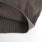 fine lambs wool crew-neck P/O #dark mocha [WVFL-UW117]