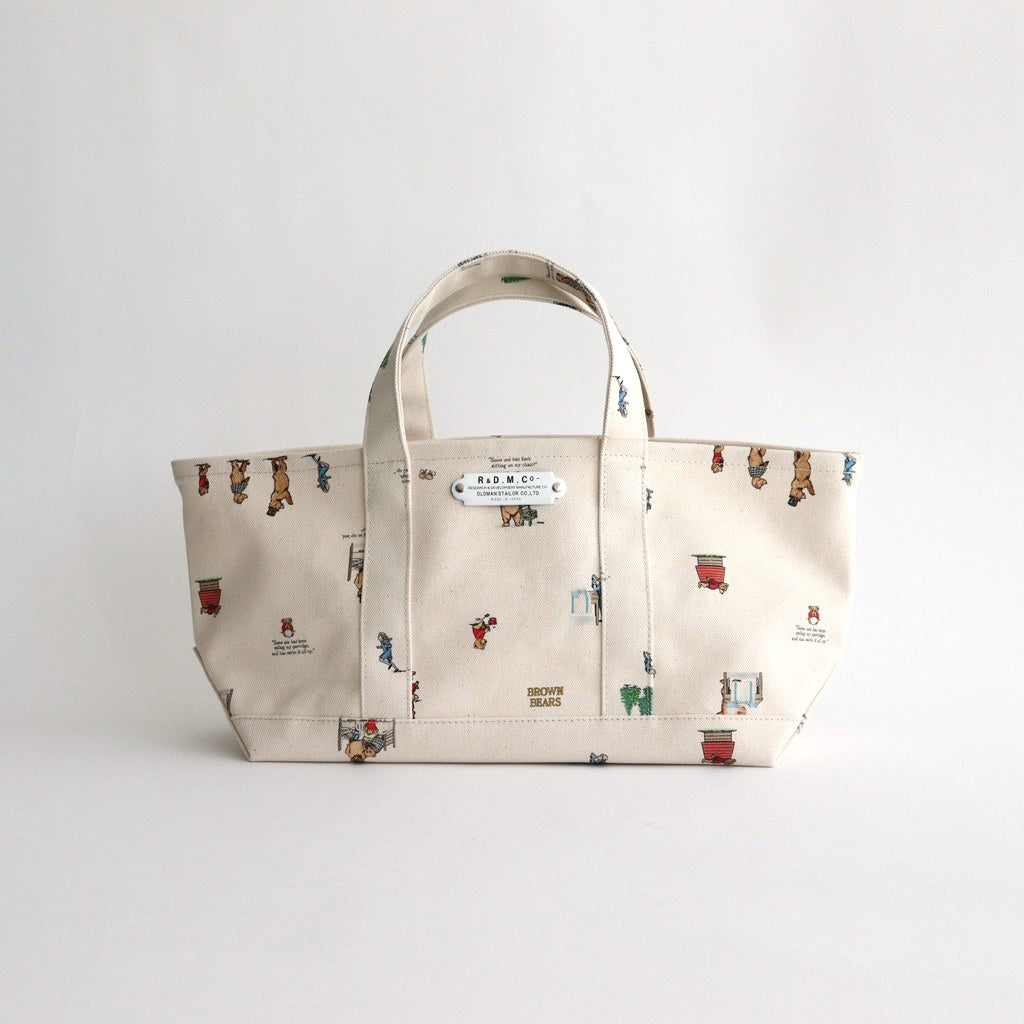 BROWN BEARS TOTE BAG #Natural [no.7233] – DOKODO