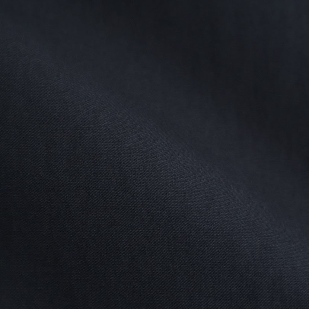 COTTON/LINEN DYED WEATHER 2TUCK WIDE EASY PANTS #9900 BLACK [GNMDS2502CLW]