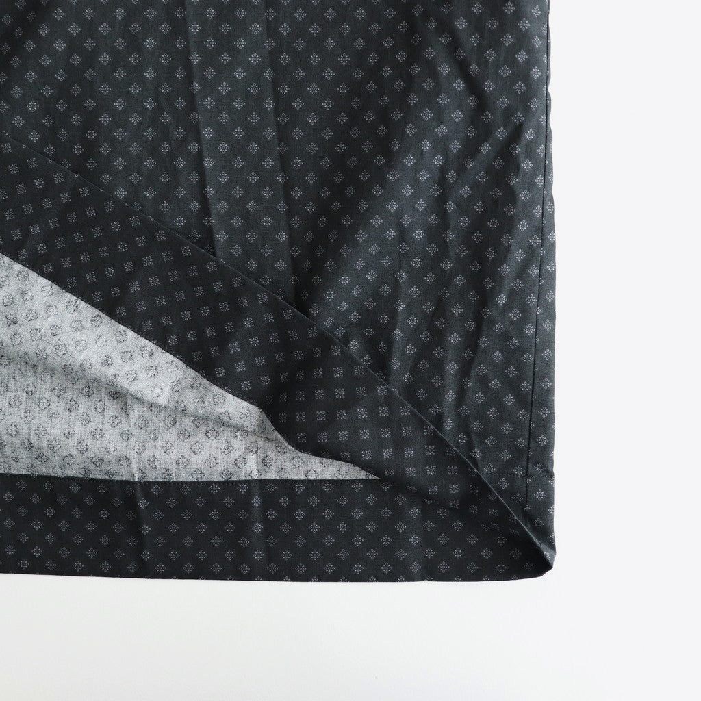 明滅する風景 Stand collar shirt dress #black/grey [TLF-125-op007-gp]