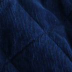 INDIGO LIGHT CORDUROY QUILTING HALF COAT #Indigo [no.7038]