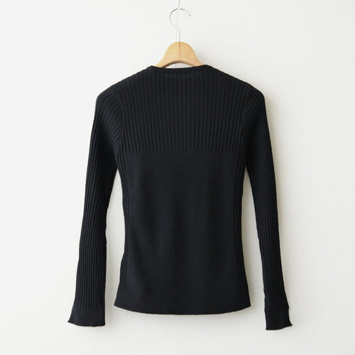 存在すること：ニットプルオーバー #black [13253-12107]