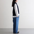 Recycled-Cotton Vest #Navy [oni059]