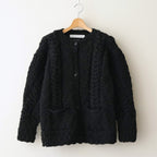 夜を紡ぐ Knitted cardigan #black [TLF-126-hkn003]