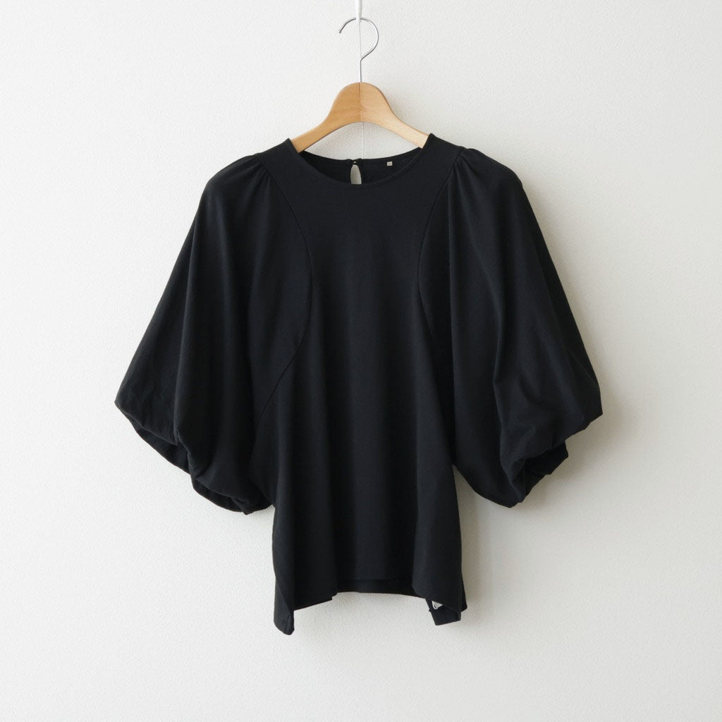芽：パフスリーブプルオーバー #black [13262-04107]