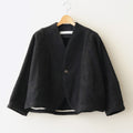 幻の花 Embroidery cocoon jacket #black [TLF-126-jk001-nc]