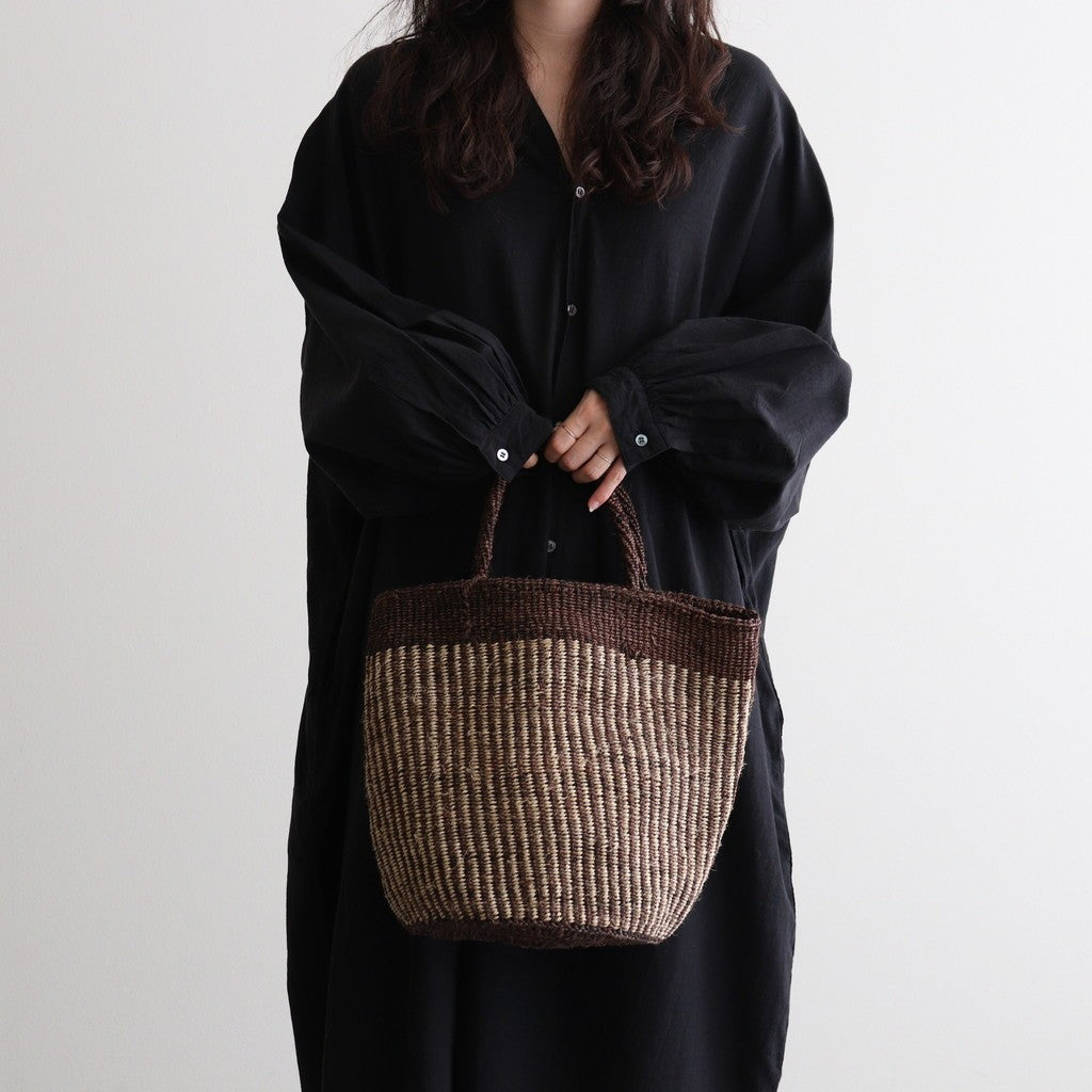 STRIPE SISAL BAG #8981 BROWN/NATURAL [ANSL2501]