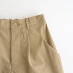 ⼀握の⾔葉 Wide tapered trousers #beige [TLF-226-PT001-Reht]