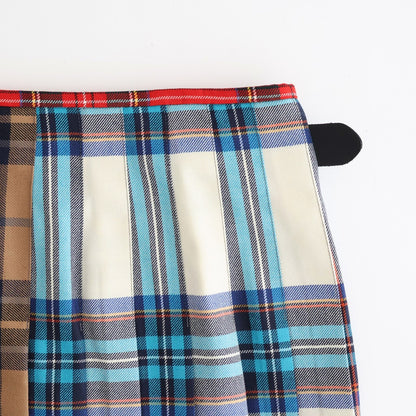 【 O'NEIL OF DUBLIN × UNFIL 】worsted wool asymmetry kilt skirt #mulch A [WVFL-UW134]