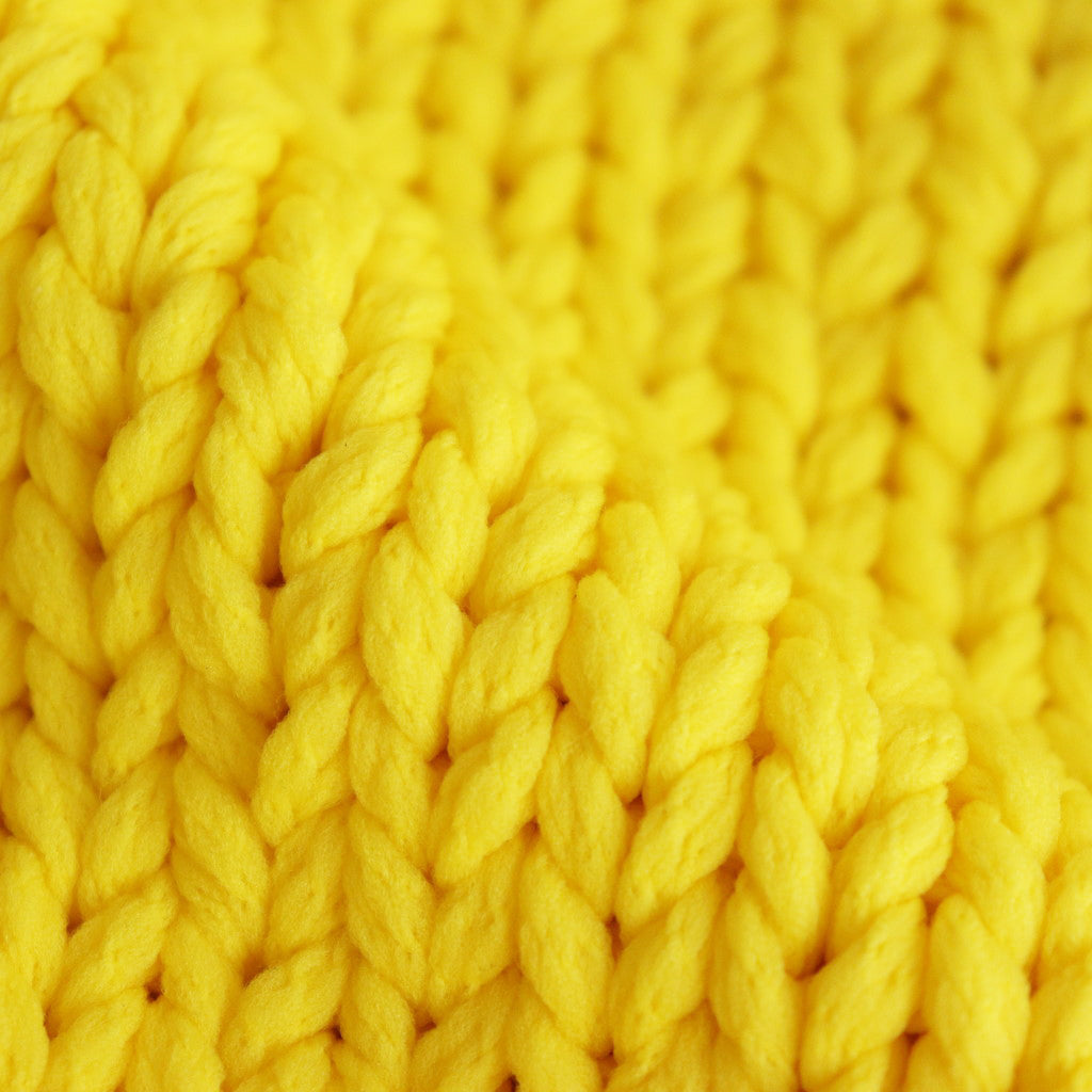 LILLIAN YARN HAND KNIT BODY BAG #yellow [no.6988]