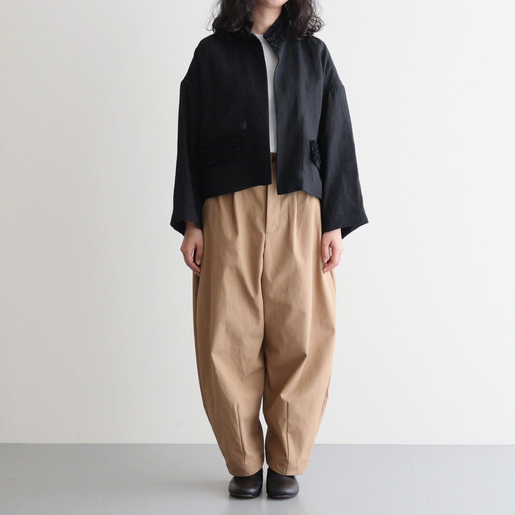 FRILL DECORATION JACKET #Black [no.7315]