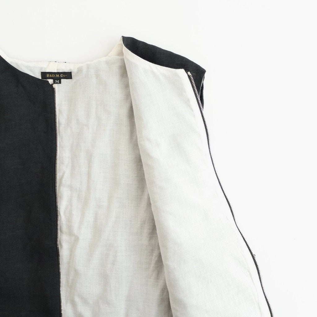 SHIRRING VEST #Black [no.8003]