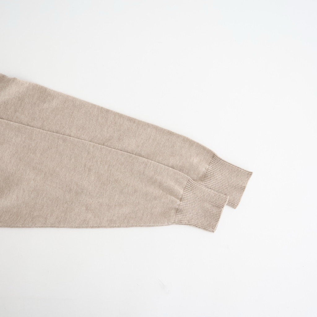 14GG PLAIN STITCH COTTON/NYLON/SILK V-NECK CARDIGAN #8200 LT.BEIGE [NNSL26503]