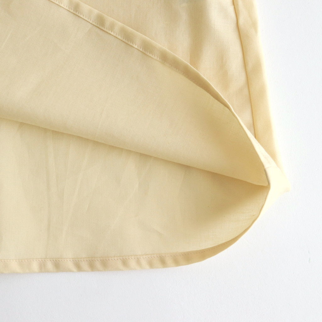 静寂の欠片 half sleeve back open blouse #Pale yellow [TLF-225-sh008-la]
