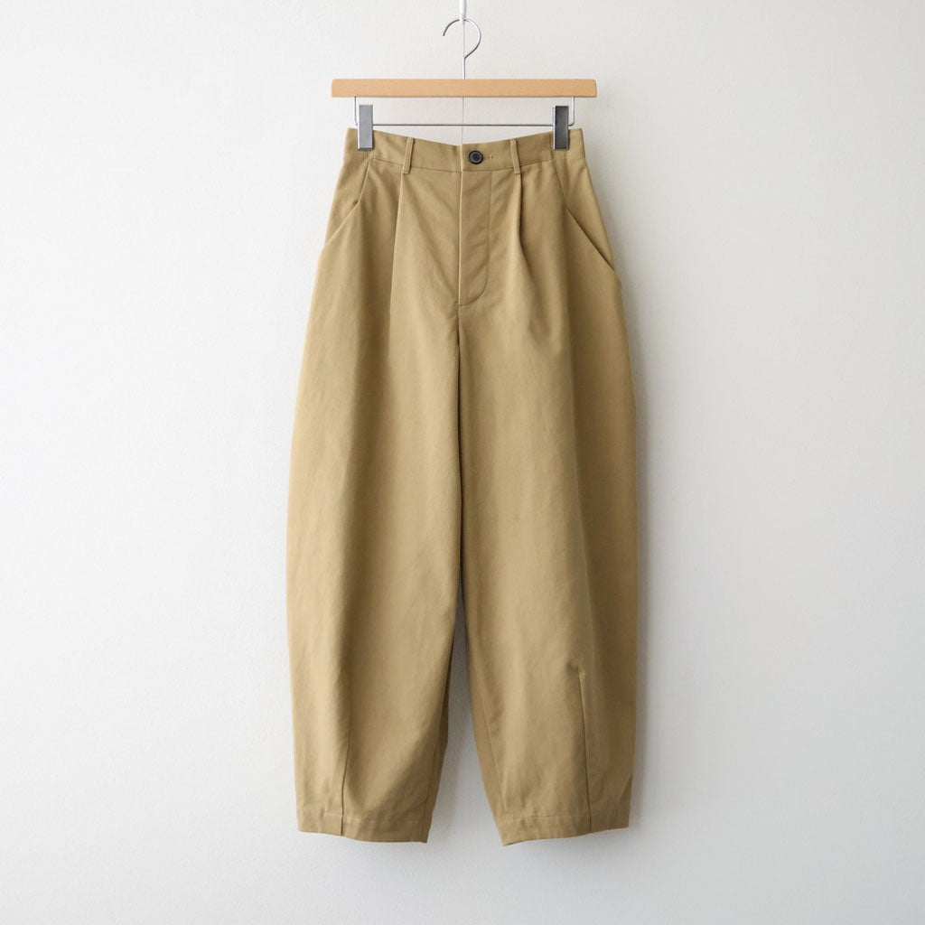 影の涙 Wide tapered trousers #Beige [26F-PT073-AC]