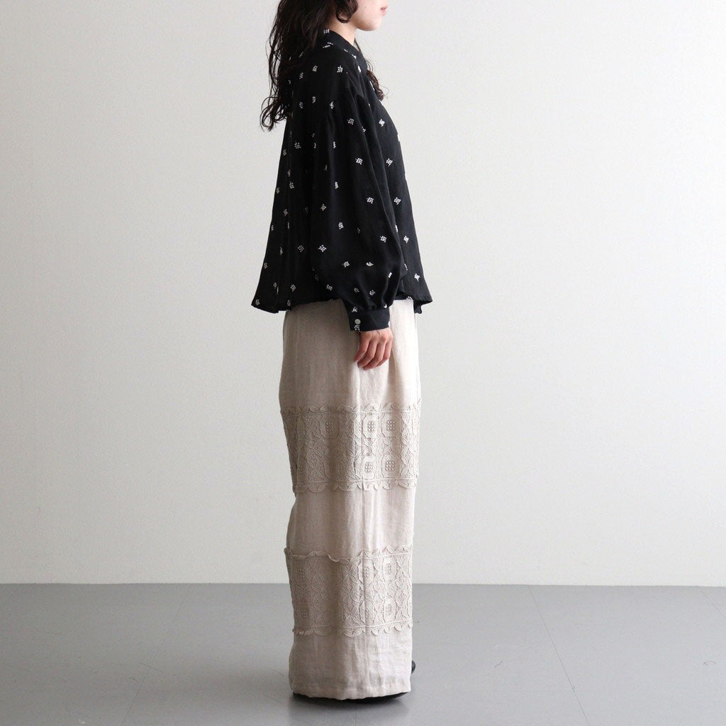 shirt blouse #ototsubu BK [KJ507SS46]