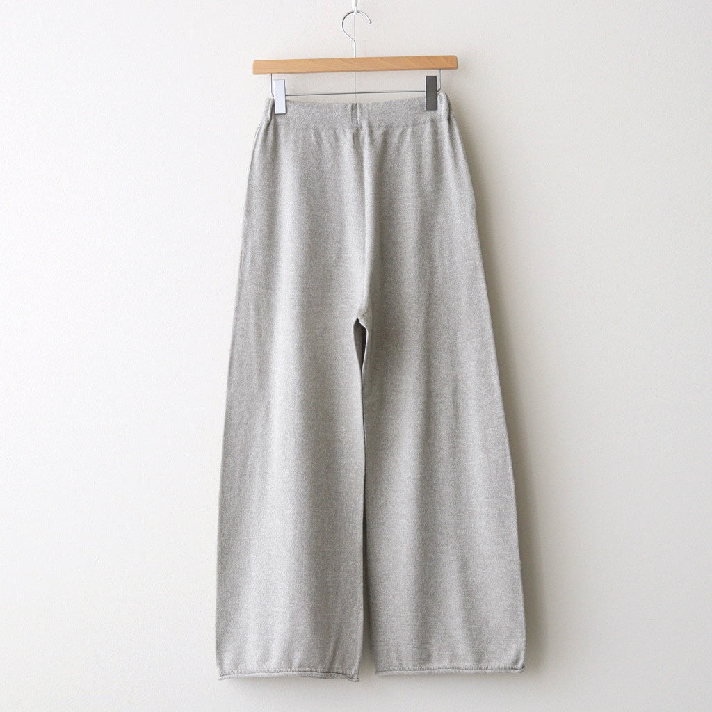 brushed silk cotton wide straight pants #gray [WVFL-UW103]
