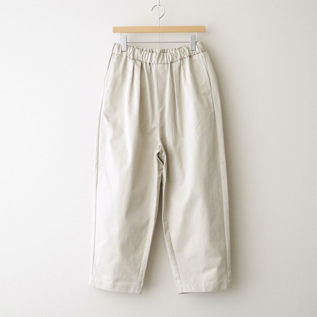 WEST POINT 2TUCK TAPERED EASY PANTS #9200 MILKY.GREY [GNMDS2501WP]