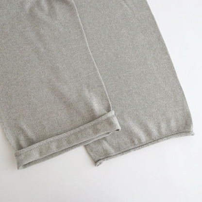 brushed silk cotton wide straight pants #gray [WVFL-UW103]