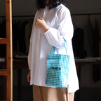 BAGUETTE TOTE MINI #GINGHAM TEAL [TMB-2381H]