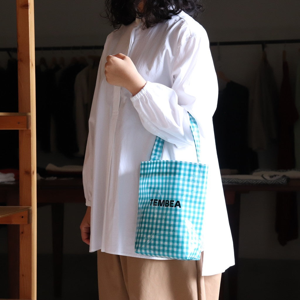 BAGUETTE TOTE MINI #GINGHAM TEAL [TMB-2381H]