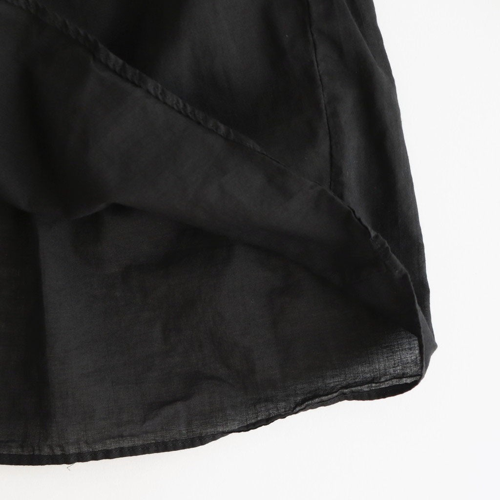 GARMENT DYE LAWN GATHER SMOCK #Black [no.7520]