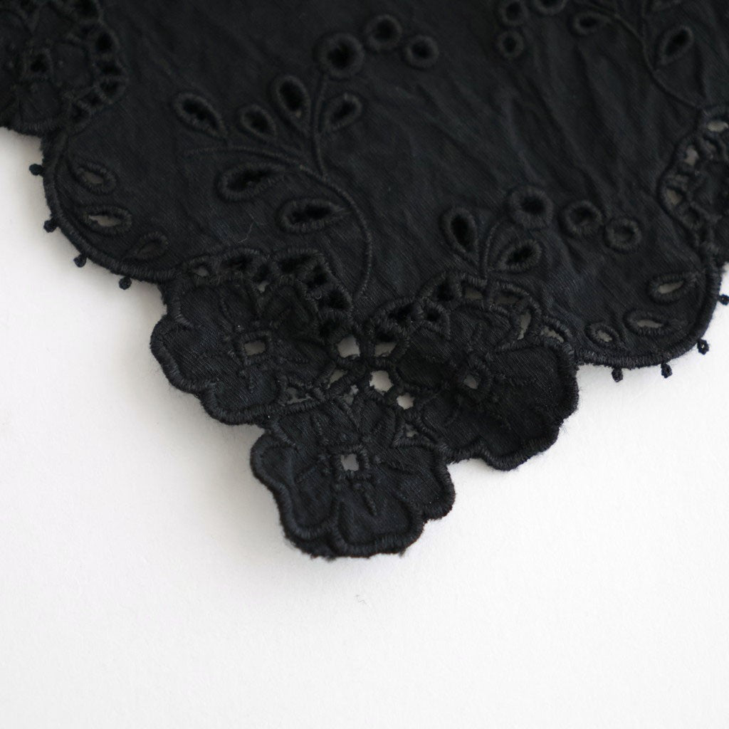 乾いた庭：付け襟 #black [13261-05516]