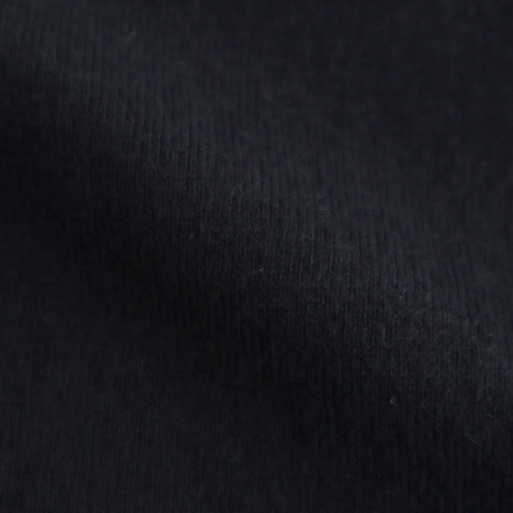 14GG 2PLY PLAIN STITCH COTTON/WOOL/CASHMERE V-NECK CARDIGAN #9900 BLACK [GNSL25531]