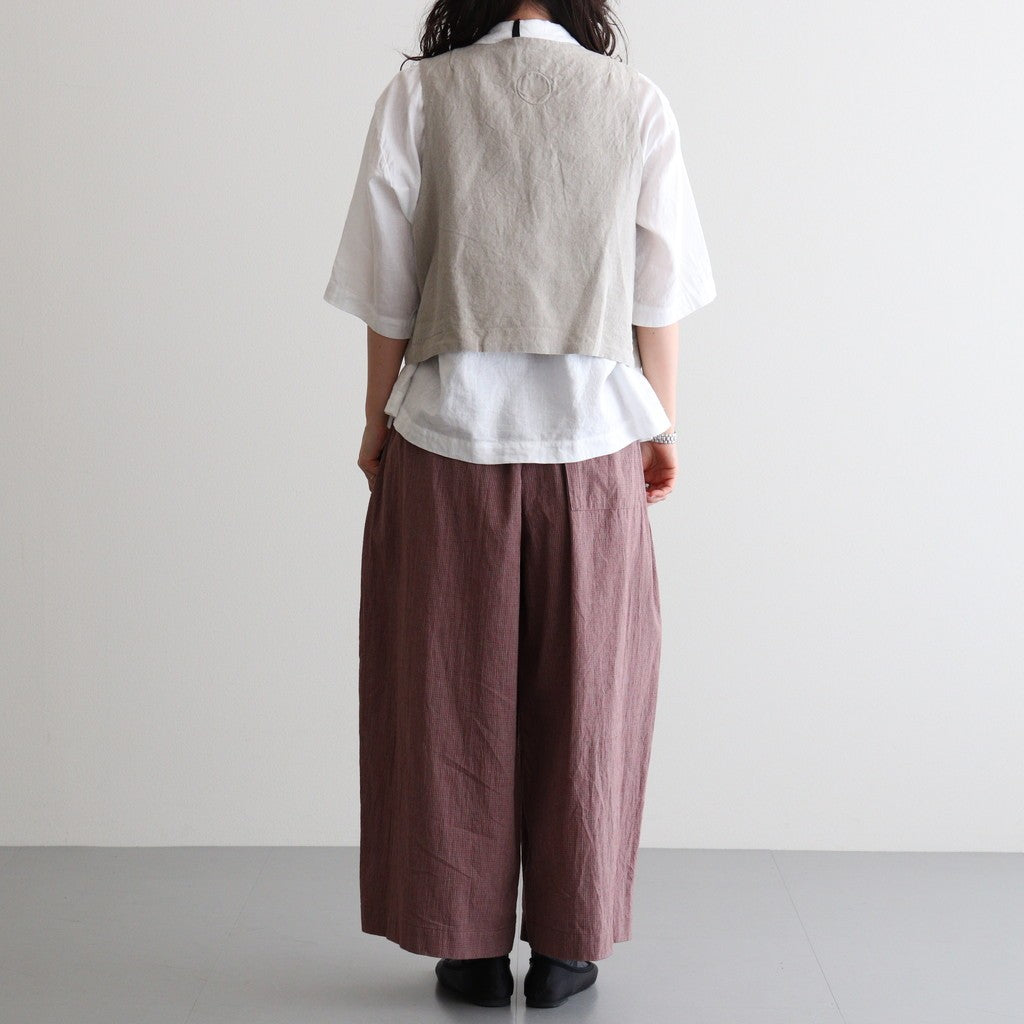Binet Linen Vest #OAT [A232261TJ846]