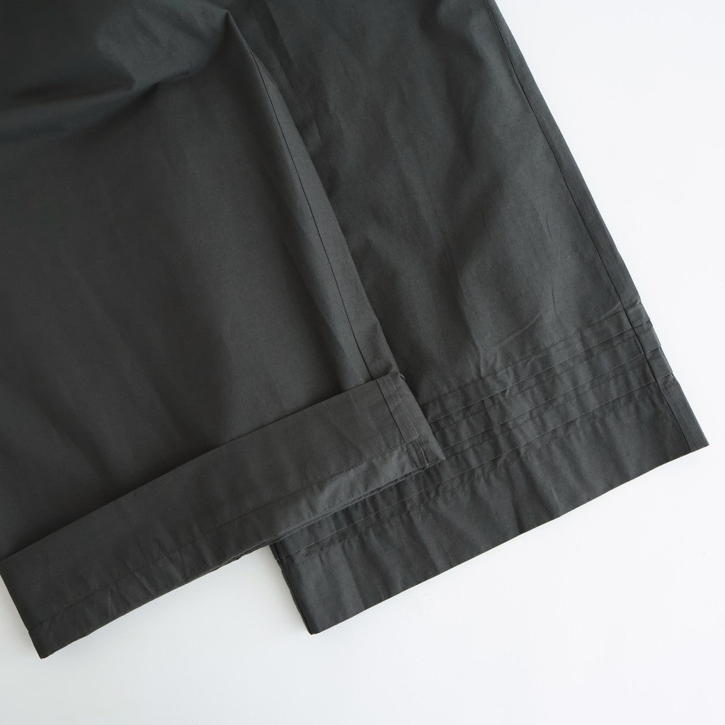 40s POPLIN PLAIN HEM PLEATS EASY PANTS #9700 GREY [NSL25546]